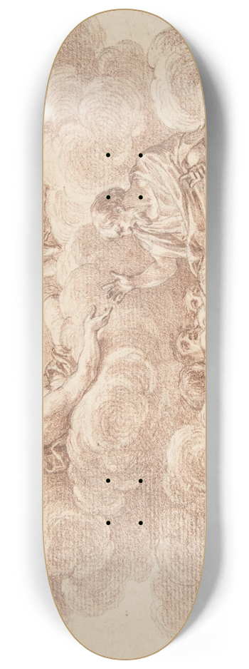 Charles Nicolas Cochin II - The Risen Christ Appearing to Souls in Purgatory 8.25 inch art skate deck