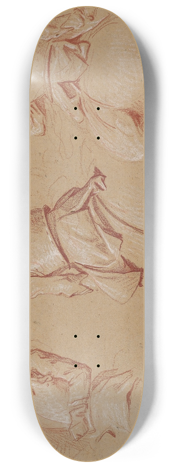 Charles Parrocel - Trois soldats casqus  cheval 8.25 inch art skate deck