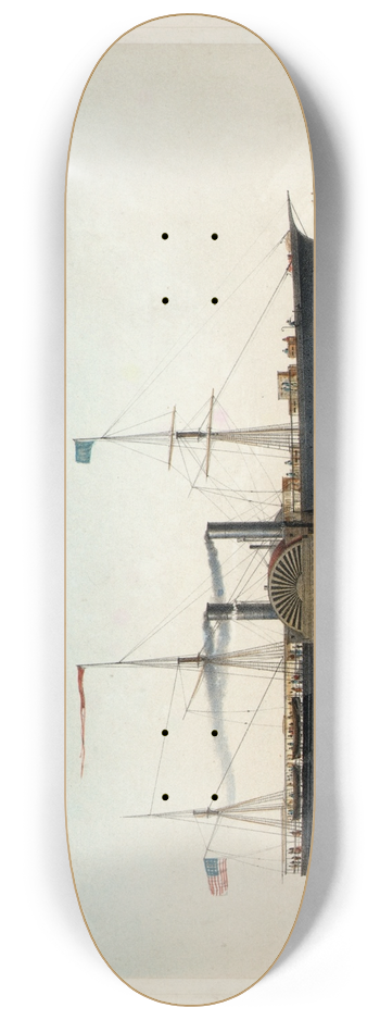 Charles Parsons - U.S. Mail Steamer, Illinois 8.25 inch art skate deck