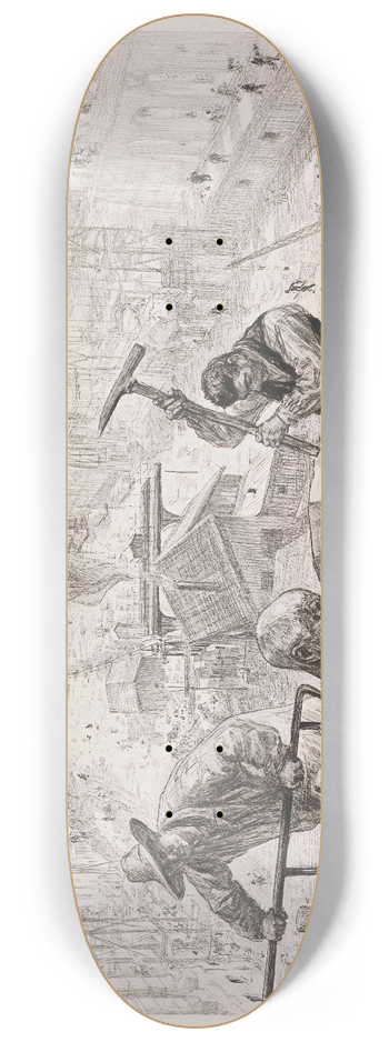 Charles Paul Renouard - Construction des deux Palais 8.25 inch art skate deck