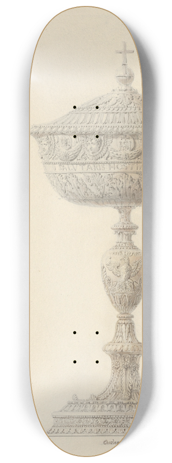 Charles Percier - Ciborium for the Coronation of Napoleon I 8.25 inch art skate deck