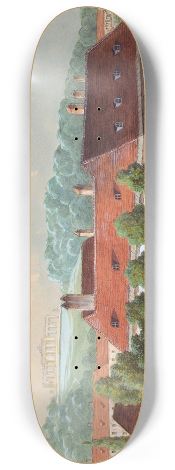 Franz Sager - Das Cafe-Restaurant Die schwarze Weste in Wien-Rudolfsheim 8.25 inch art skate deck