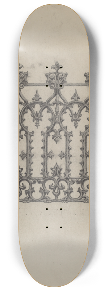 Charlotte Angus - Cast Iron Fence 8.25 inch art skate deck