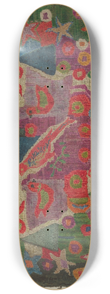 Charlotte Angus - Hooked Rug 8.25 inch art skate deck