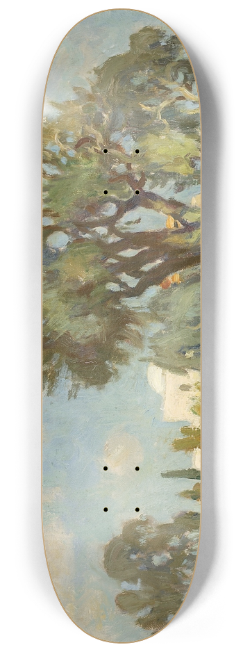 Abraham Neuman - Olive trees near Jerusalem 8.25 inch art skate deck