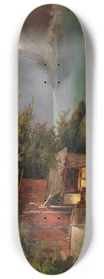 Franz Steinfeld - Mill On Lake Hallstatt 8.25 inch art skate deck