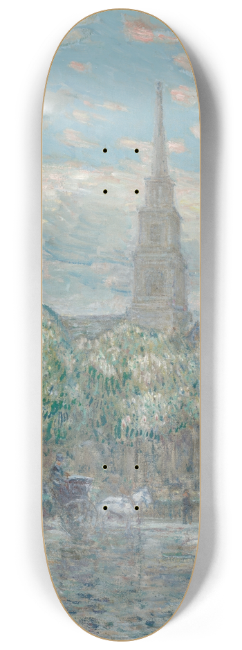 Childe Hassam - St. Marks in theBowery 8.25 inch art skate deck