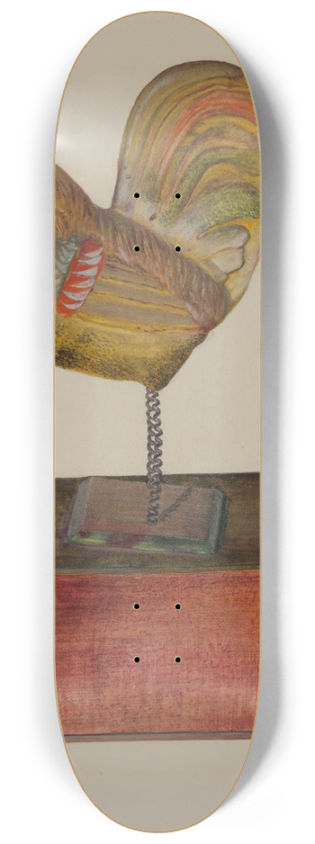 Chris Makrenos - Crowing Cock 8.25 inch art skate deck