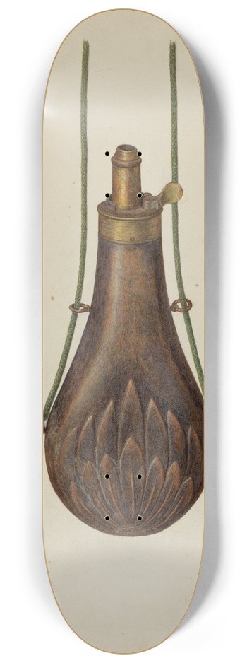Christabel Scrymser - Gunpowder Flask 8.25 inch art skate deck