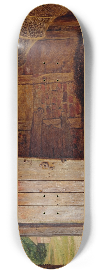 Christen Dalsgaard - Outhouse interior 8.25 inch art skate deck