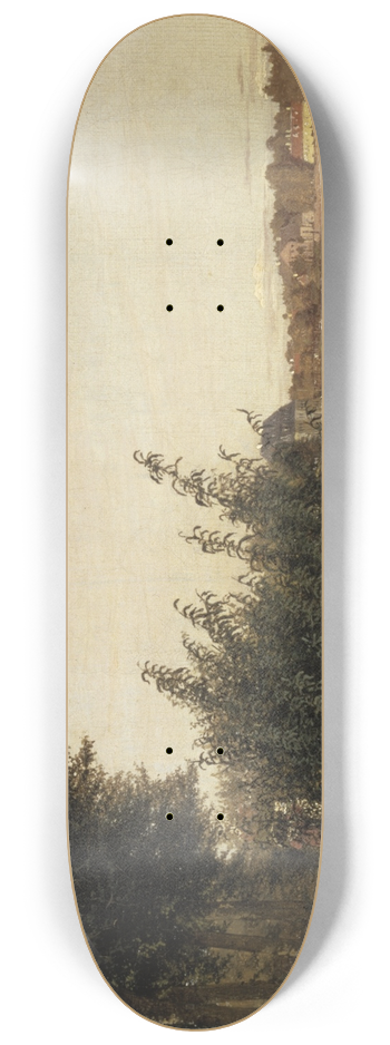 Christen Kbke - Dosseringen seen toward sterbro 8.25 inch art skate deck