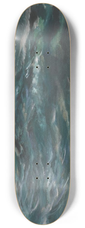 Christian Krohg - A Ship In Rough Seas 8.25 inch art skate deck