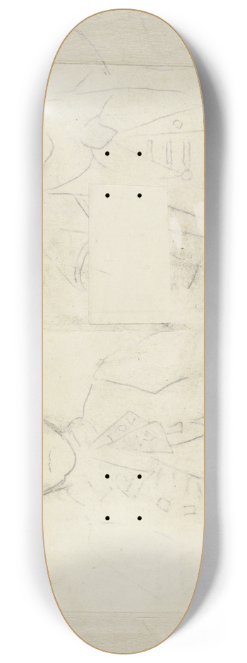 Christian Krohg - Bondepar, begge sittende en face 8.25 inch art skate deck