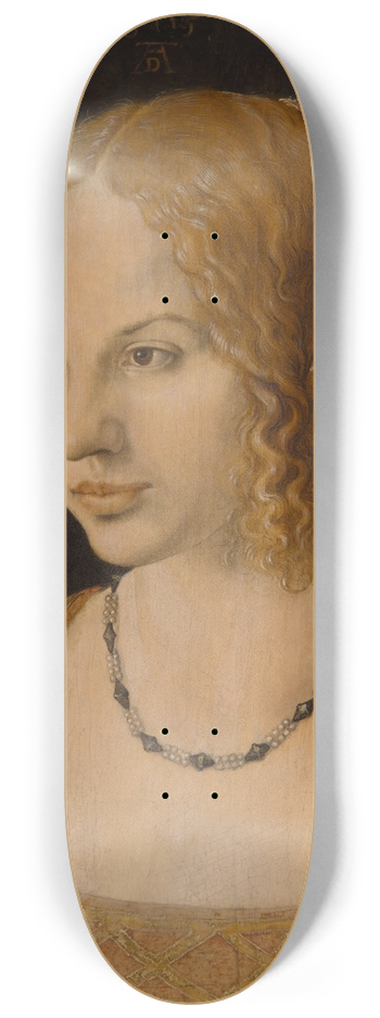 Albrecht Drer - Portrait Of A Young Venetian Woman 8.25 inch art skate deck