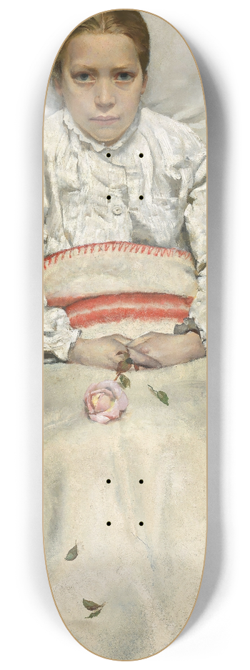 Christian Krohg - Sick Girl 8.25 inch art skate deck
