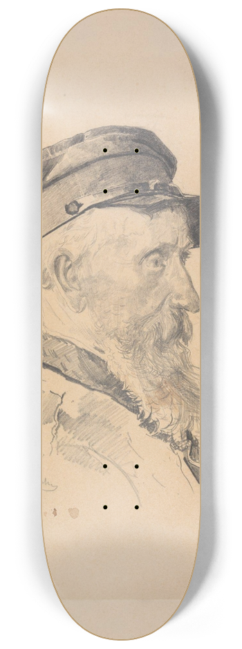 Christian Krohg - The Pilot Peter Jrgensen Garibaldi 8.25 inch art skate deck