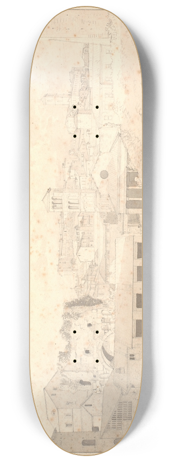 Christoffer Wilhelm Eckersberg - Parti ved Cloaca Maxima 8.25 inch art skate deck