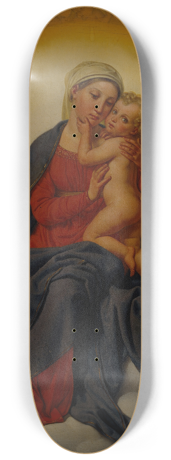 Christoffer Wilhelm Eckersberg - The Virgin And Child 8.25 inch art skate deck