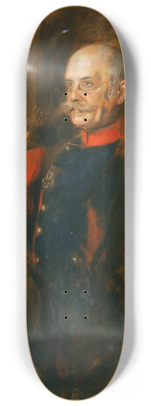 Franz von Lenbach - General von Hartmann und Sohn Hermann 8.25 inch art skate deck
