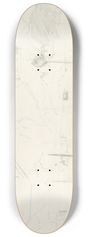 Christopher Wood - Cornish Harbour 8.25 inch art skate deck