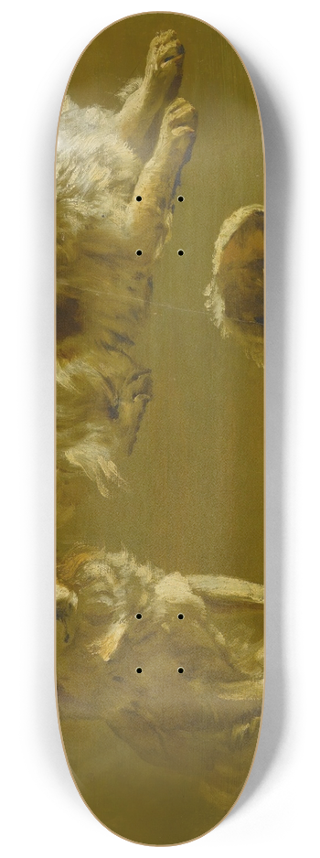 Circle of Maud Earl - Study Of AKing Charles Spaniel 8.25 inch art skate deck