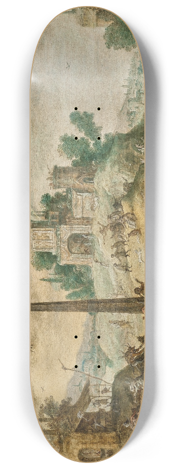 Claes Jacobsz. van der Heck - A Witches Sabbath 8.25 inch art skate deck