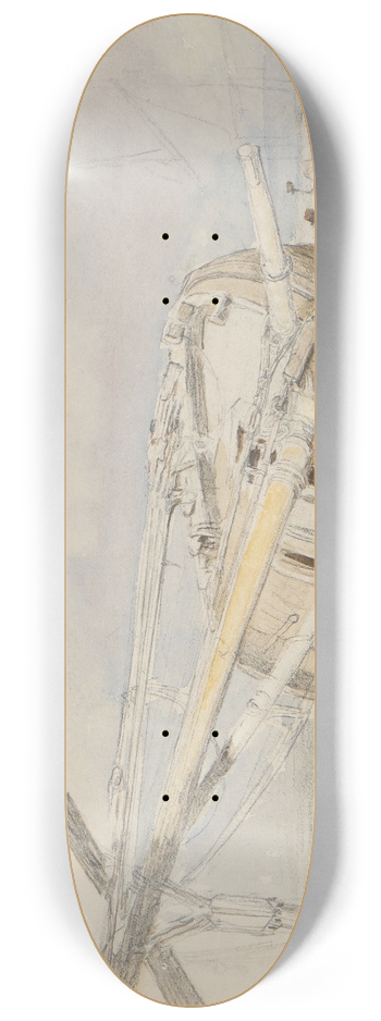 Clarkson Stanfield - Boat Careened 8.25 inch art skate deck