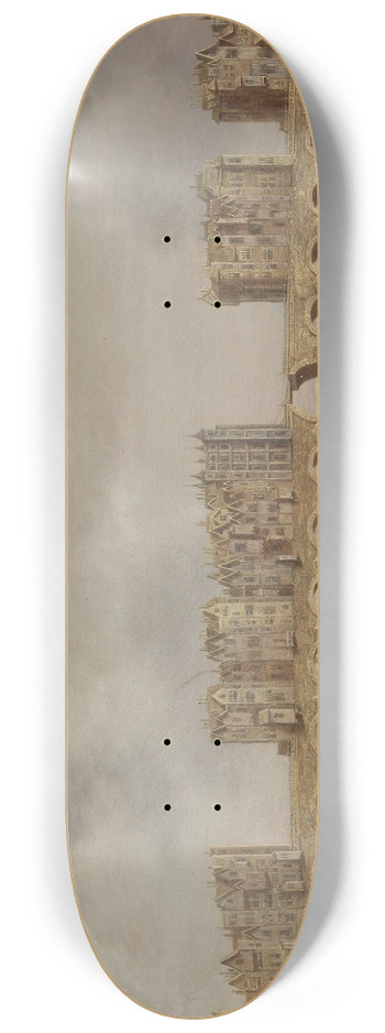 Claude de Jongh - View of London Bridge 8.25 inch art skate deck