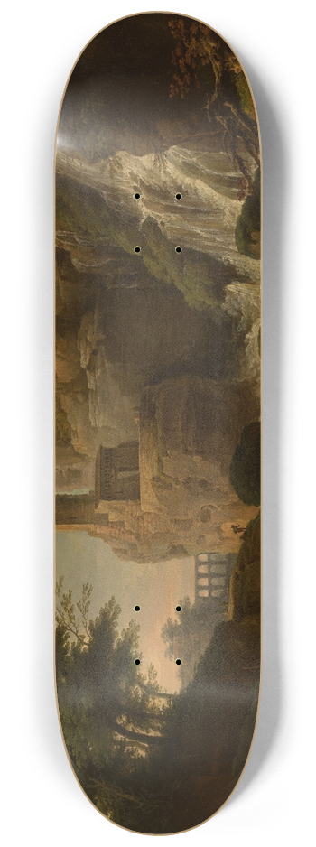 Claude-Joseph Vernet - Les Cascatelles de Tivoli 8.25 inch art skate deck