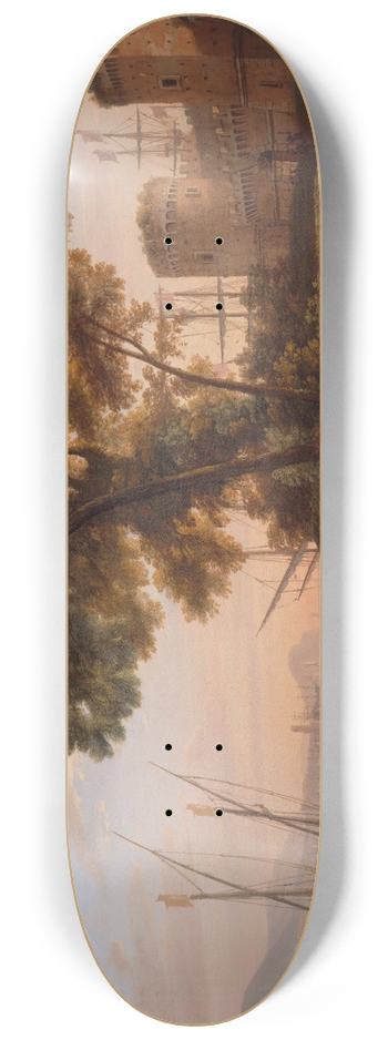 Claude Lorrain - An Artist Studying from Nature 8.25 inch art skate deck