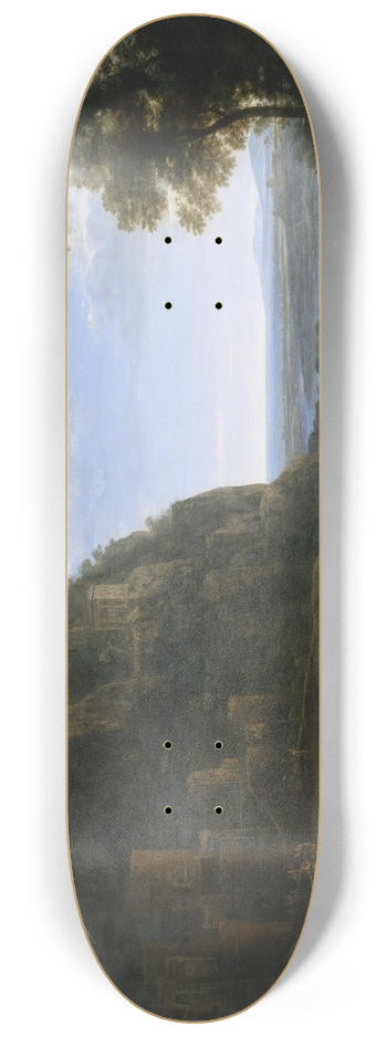 Claude Lorrain - View of Delphi with a Procession 8.25 inch art skate deck