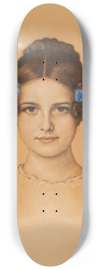 Franz von Stuck - Bildnis der Tochter Mary 8.25 inch art skate deck
