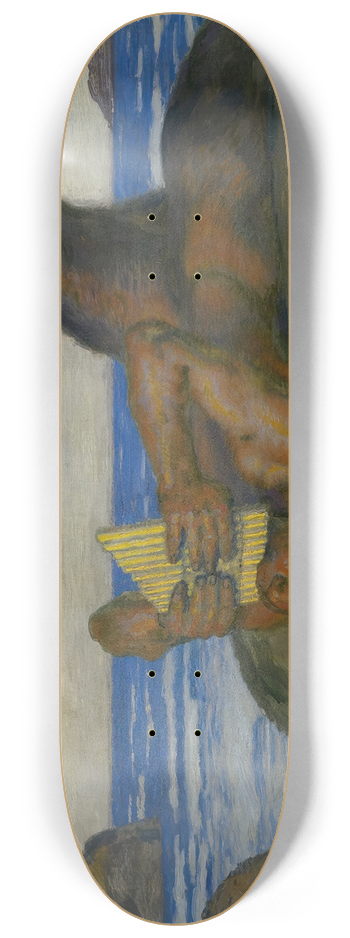 Franz von Stuck - Blowing Faun 8.25 inch art skate deck