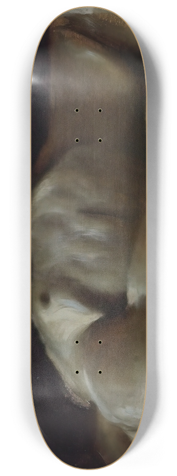 Franz von Stuck - Corpse of Christ, oil study for the Piet 8.25 inch art skate deck