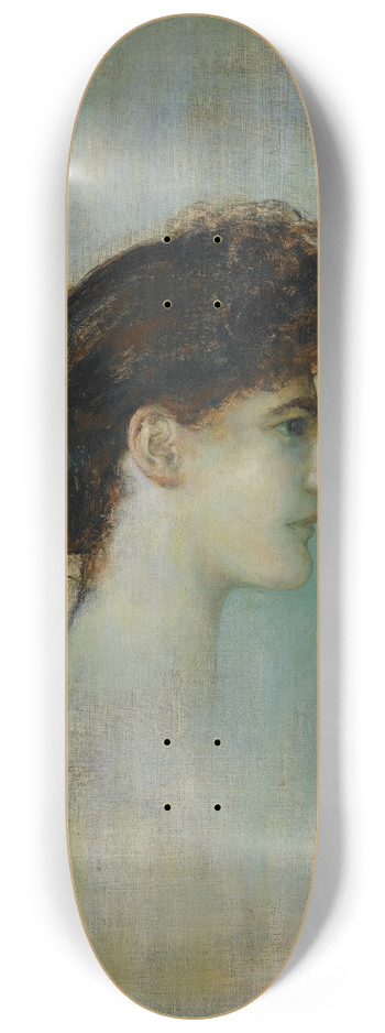 Franz von Stuck - Damenbildnis (Portrait of a Lady) 8.25 inch art skate deck