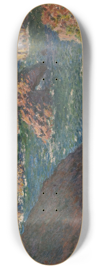 Claude Monet - Les Rochers de Belle-Ile 8.25 inch art skate deck