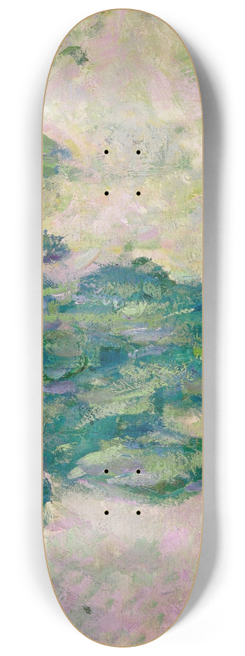 Claude Monet - Nymphas (fragment) 8.25 inch art skate deck
