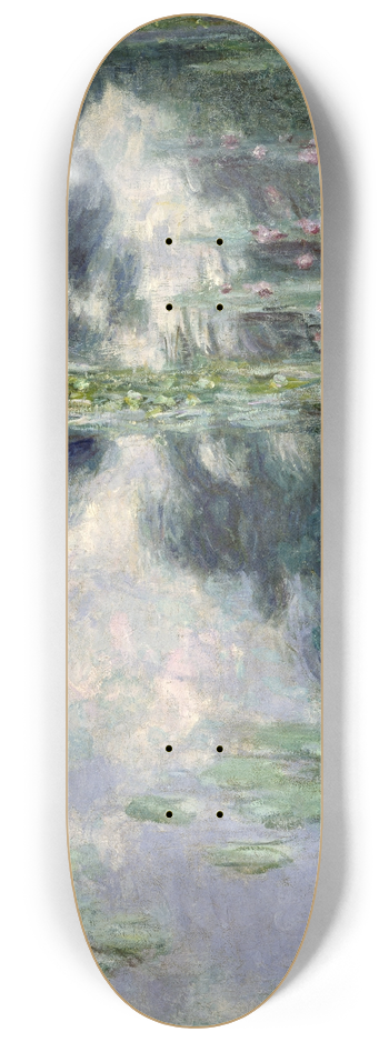 Claude Monet - Pond with Water Lilies 8.25 inch art skate deck