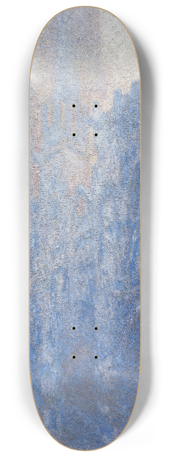 Claude Monet - Rouen Cathedral Faade and Tour dAlbane (Morning Effect) 8.25 inch art skate deck