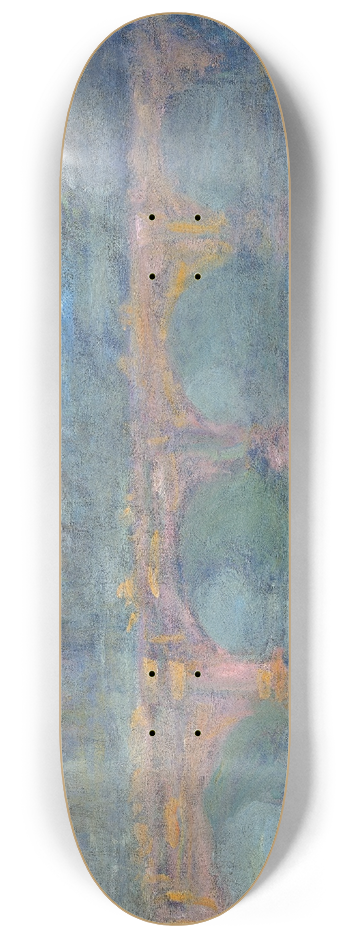 Claude Monet - Waterloo Bridge,London at Sunset 8.25 inch art skate deck