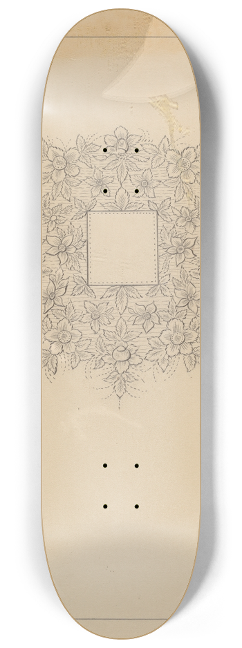 Clayton Braun - Teapot (Detail) 8.25 inch art skate deck