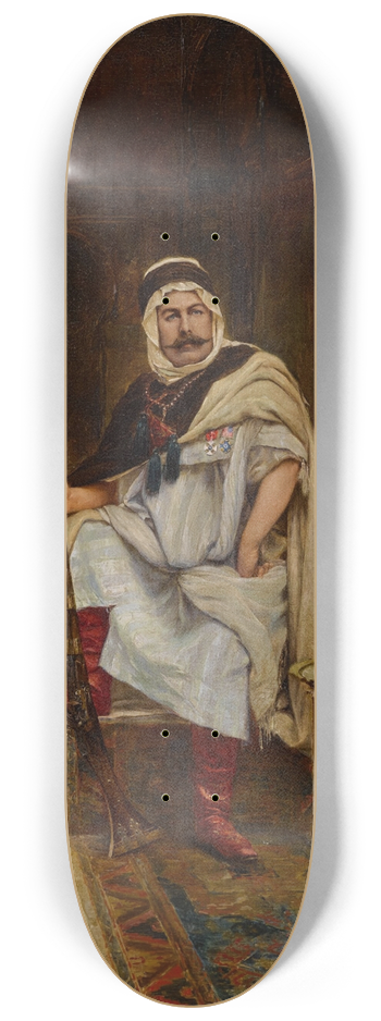 Clment Pujol de Guastavino - An Arab Guardsman at Rest 8.25 inch art skate deck