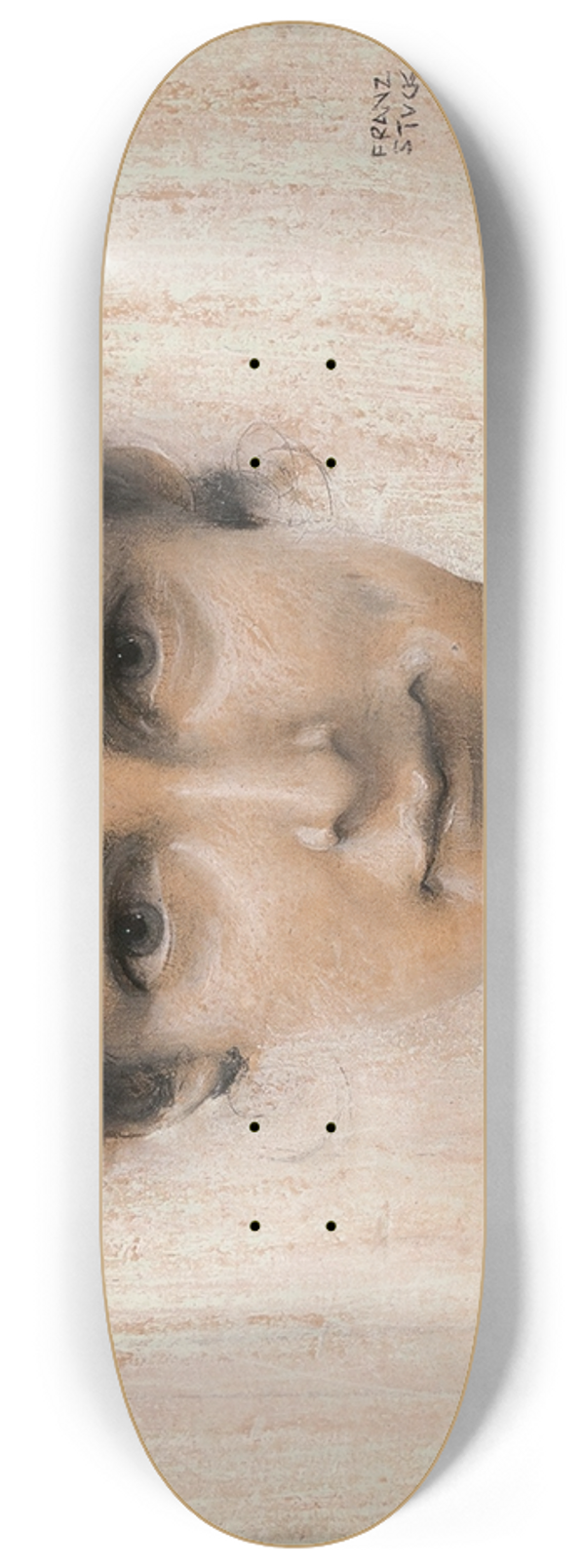 Franz von Stuck - Mary Lindpaintner, later Stuck 8.25 inch art skate deck
