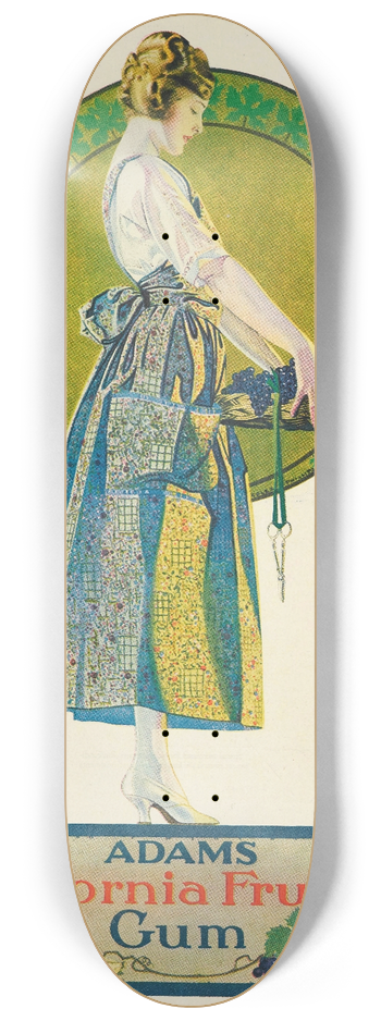 Coles Phillips - Adams fruit gum 8.25 inch art skate deck