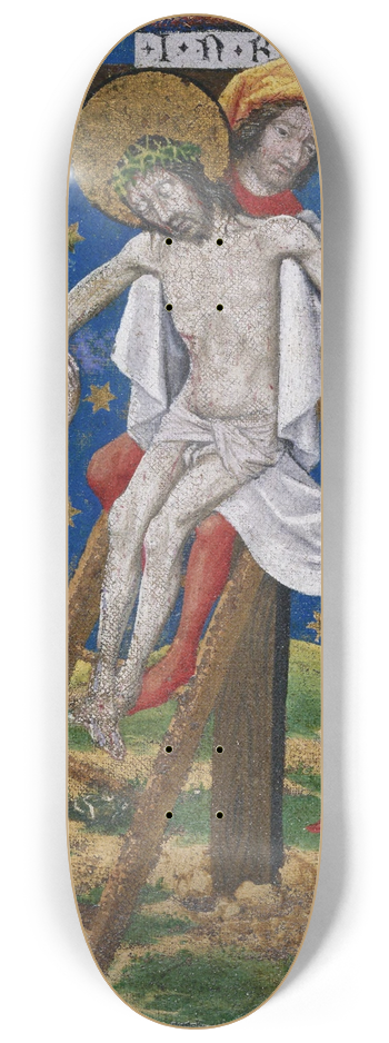 Cologne Master of 1458 - Descent from the Cross 8.25 inch art skate deck