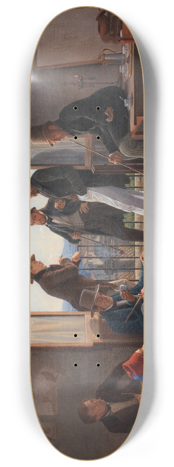 Constantin Hansen - A Group of Danish Artists in Rome 8.25 inch art skate deck