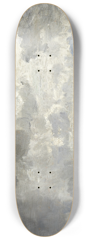 Constant Troyon - Landscape with Painter at Easel 8.25 inch art skate deck