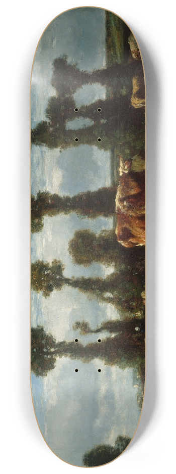 Constant Troyon - Pasture in Normandy 8.25 inch art skate deck