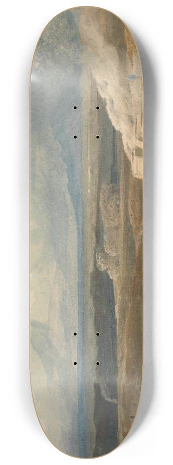 Copley Fielding - Landscape with Limekiln 8.25 inch art skate deck