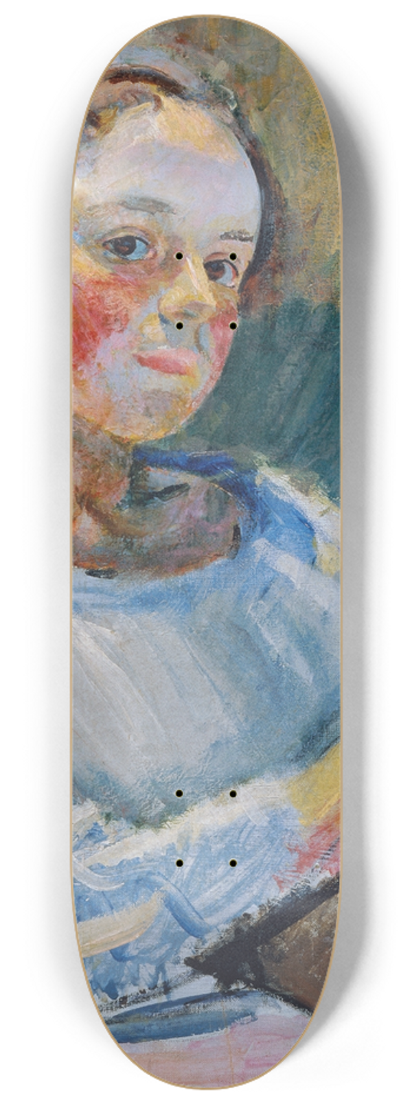 Franz Wiegele - Lesendes Mdchen 8.25 inch art skate deck